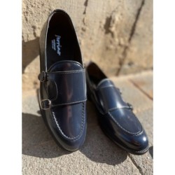 Mocassini uomo in pelle - Mocassini  blu