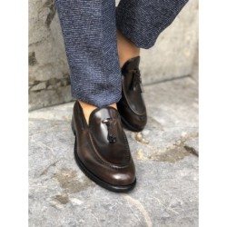 Mocassini uomo - Marroni - Vera pelle - Made in Italy - Scarpe uomo - Gogolfun.it