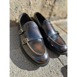 Mocassini eleganti - Uomo - Marroni - Pelle - Made in Italy