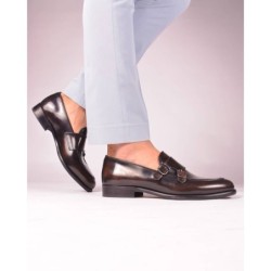 Mocassini eleganti - Uomo - Marroni - Pelle - Made in Italy