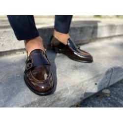 Mocassini eleganti - Uomo - Marroni - Pelle - Made in Italy