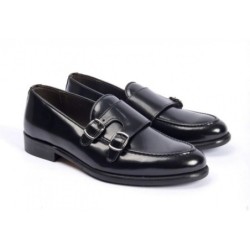 Mocassini eleganti Uomo, neri - Vera  Pelle - Made in Italy
