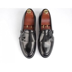 Mocassini eleganti Uomo, neri - Vera  Pelle - Made in Italy