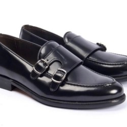 Mocassini eleganti Uomo, neri - Vera  Pelle - Made in Italy
