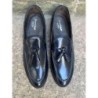 Mocassini uomo, con nappine - blu, vera pelle - gogolfun.it