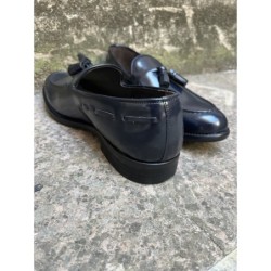 Mocassini uomo, con nappine - blu, vera pelle - gogolfun.it