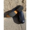 Mocassini uomo, college - Blu - Vera pelle - Mocassini online