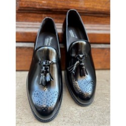 Mocassini uomo neri - Con bon bon - Made in Italy - Gogolfun.it