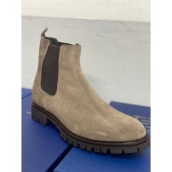 Stivaletti da uomo - Stivaletti Chelsea - Camoscio - Colore Beige - Ma