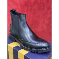 Stivaletti uomo - Stivaletti Chelsea - Pelle - Colore - Blu navy