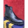 Stivaletti uomo - Stivaletti Chelsea - Pelle - Colore - Blu navy