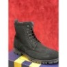 Stivaletti da uomo -  Camoscio - Colore marrone - Con lacci - Made in