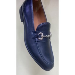 Mocassini uomo blu - Vera pelle - Made in Italy