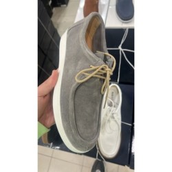 Scarpa allacciata  tortora in vera pelle - Prof - Scarpe uomo online - Made in Italy - Gogolfun.it