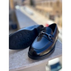 Mocassini uomo modello college - Nero - Scarpe eleganti uomo - Gogolfun.it