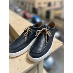 Scarpe uomo blu con lacci - Vera pelle - Scarpe, mocassini e stringate online - Gogolfun.it