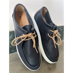 Scarpe uomo blu con lacci - Vera pelle - Scarpe, mocassini e stringate online - Gogolfun.it