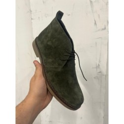 Polacchina uomo scamosciata, vera Pelle - Arek - Made in Italy