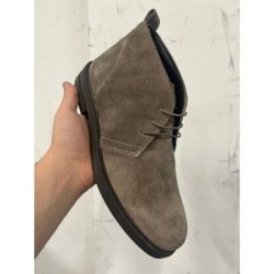 Polacchina uomo scamosciata, vera Pelle - Arek - Made in Italy