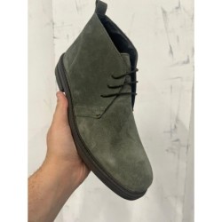 Polacchina uomo scamosciata, vera Pelle - Arek - Made in Italy