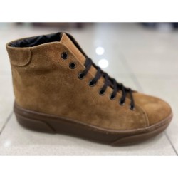 Sneaker alta in camoscio - Vera pelle - Gogolfun.it