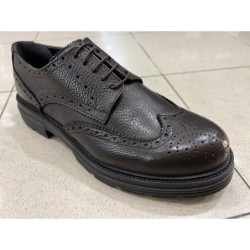 Scarpe francesine marroni in pelle - Reims - Scarpe uomo online - Gogolfun.it