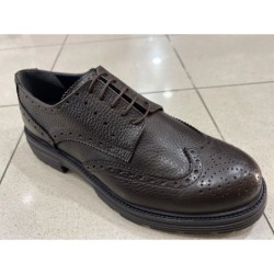 Scarpe francesine marroni in pelle - Reims - Scarpe uomo online - Gogolfun.it