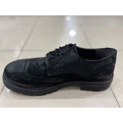 Francesina nera in camoscio - Reims - Scarpe uomo Gogolfun.it