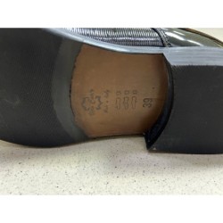 Stringata nera da cerimonia, Margellina - Vera pelle