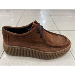 Scarpa allacciata in camoscio - Panzer - Gogolfun.it