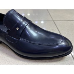 Mocassino blu, Favoloso - Spazzolato