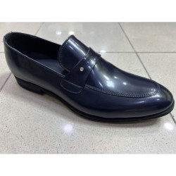 Mocassino blu, Favoloso - Spazzolato