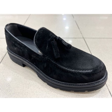 Mocassini neri, scamosciati - Mauro