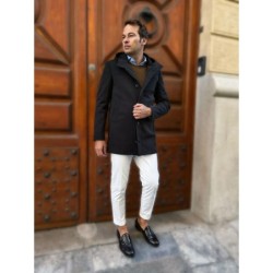 Trench con cappuccio, nero - Made in Italy - Gogolfun.it