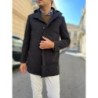 Trench con cappuccio, nero - Made in Italy - Gogolfun.it