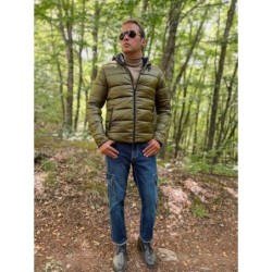 Piumino uomo reversibile blu e verde - Giubbotti uomo online - Gogolfun.it