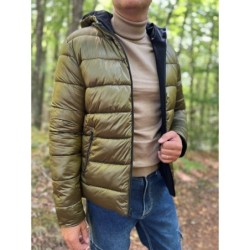 Piumino uomo reversibile blu e verde - Giubbotti uomo online - Gogolfun.it