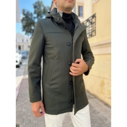 Trench con cappuccio  Paul Miranda in tessuto tecnico - Trench e giubbotti uomo online - Gogolfun.it